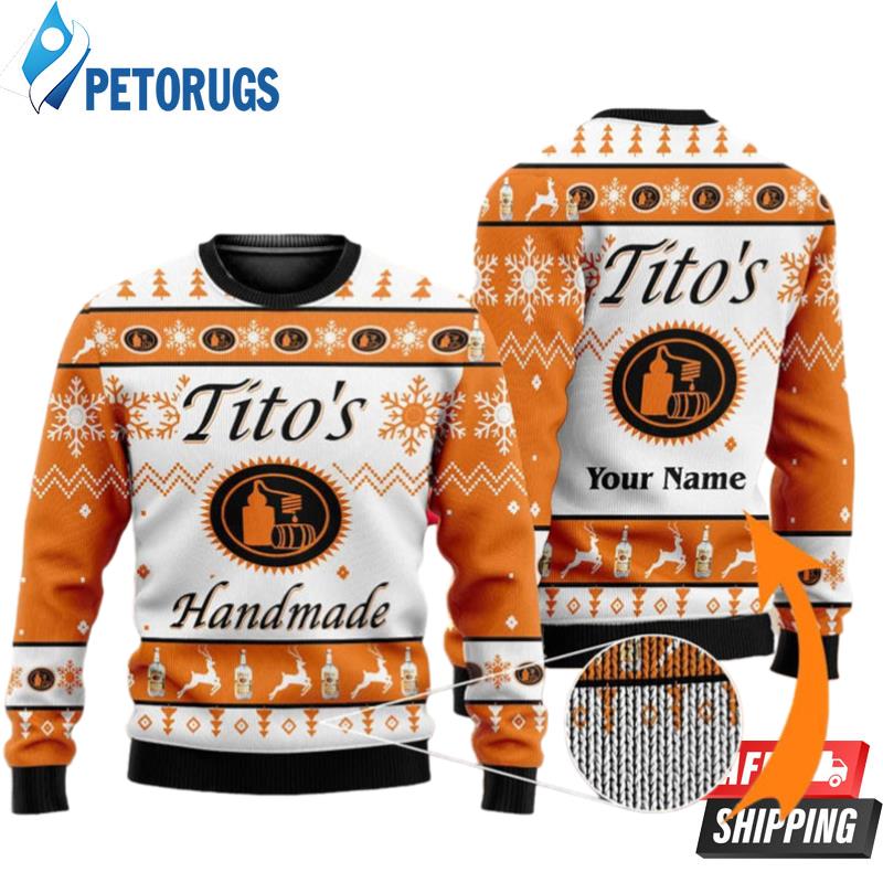 Personalized Tito's Custom Name Ugly Christmas Sweaters