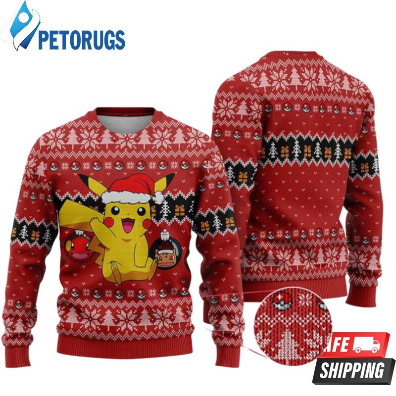 Pikachu Pokemon Christmas Ugly Christmas Sweaters
