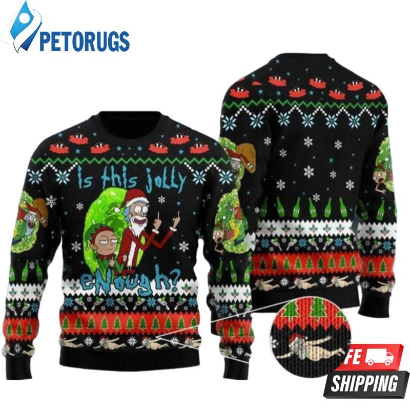 Rick And Morty Is This jolly Enough Ugly Christmas Sweaters