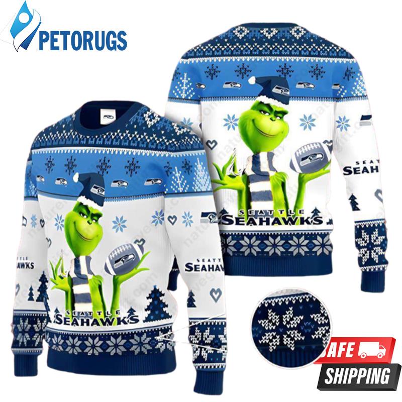 Seattle Seahawks Grinch Nfl Ugly Christmas Sweaters