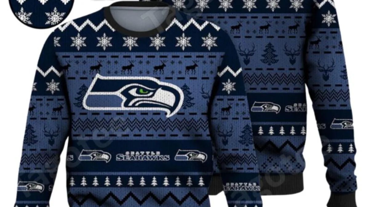 Ugly seahawks clearance christmas sweater