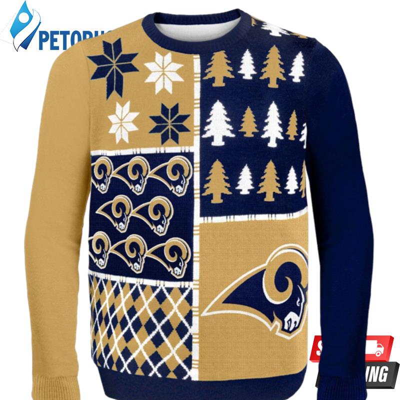 St Louis Rams Busy Block Nfl Ugly Christmas Sweaters