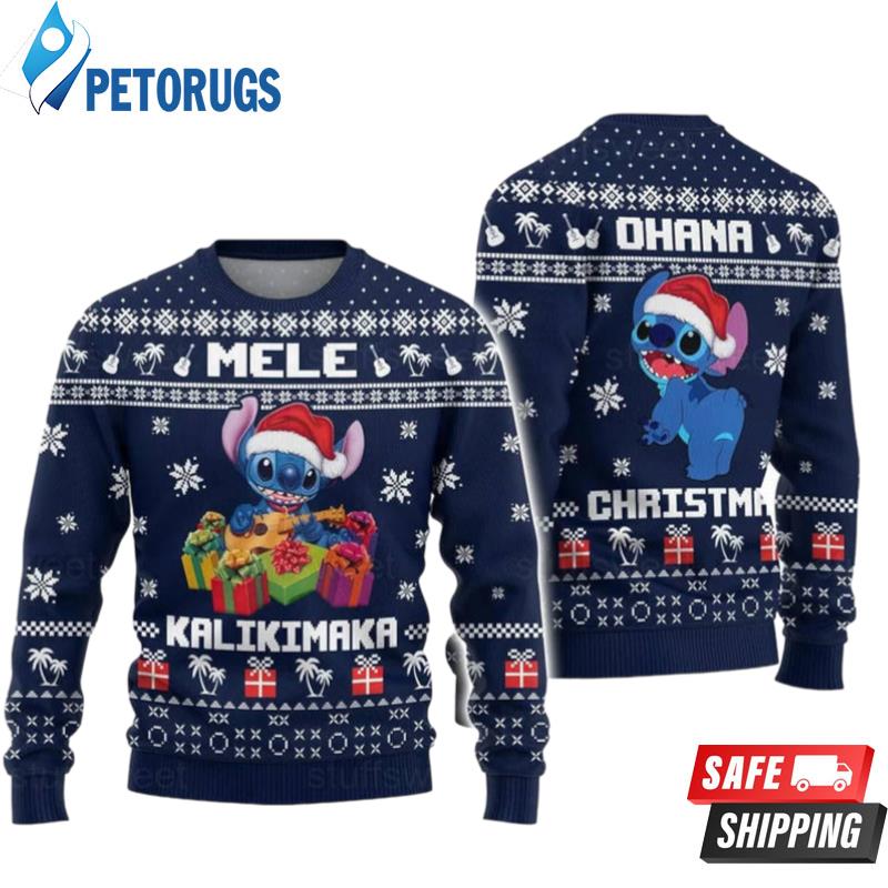 Stitch Mele Kalikimaka Ugly Christmas Sweaters