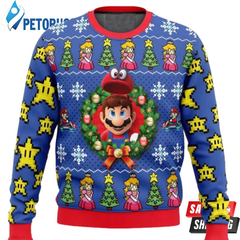 Super Mario Odyssey Princess Ugly Christmas Sweaters