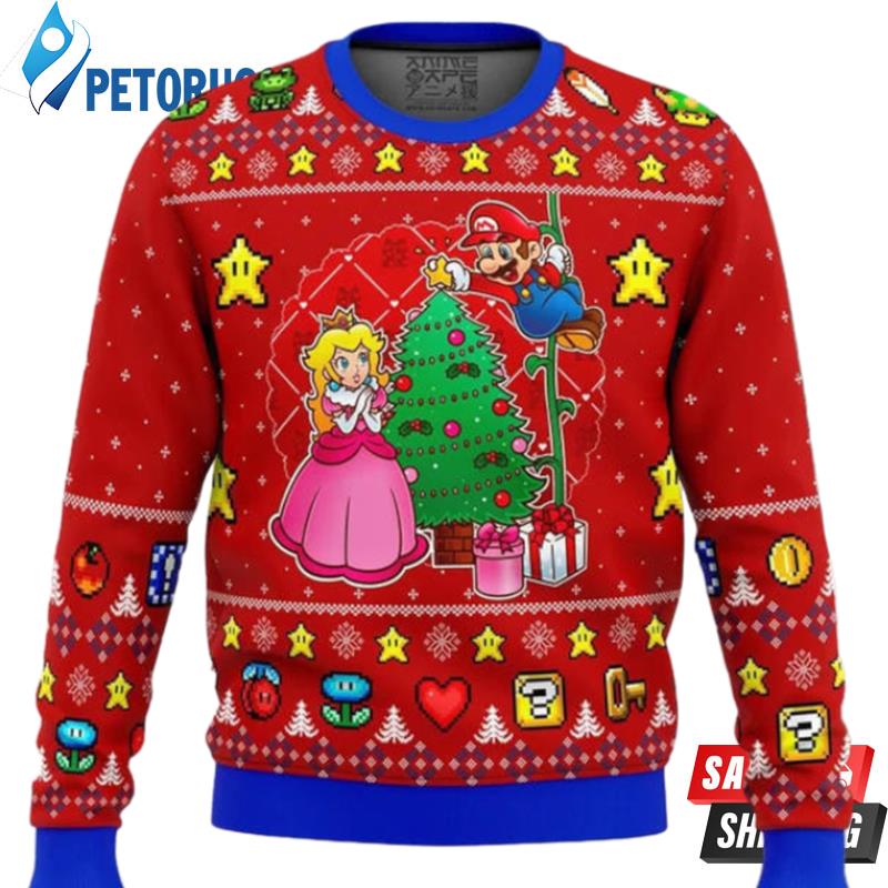 Super Mario Rescues The Princess Ugly Christmas Sweaters