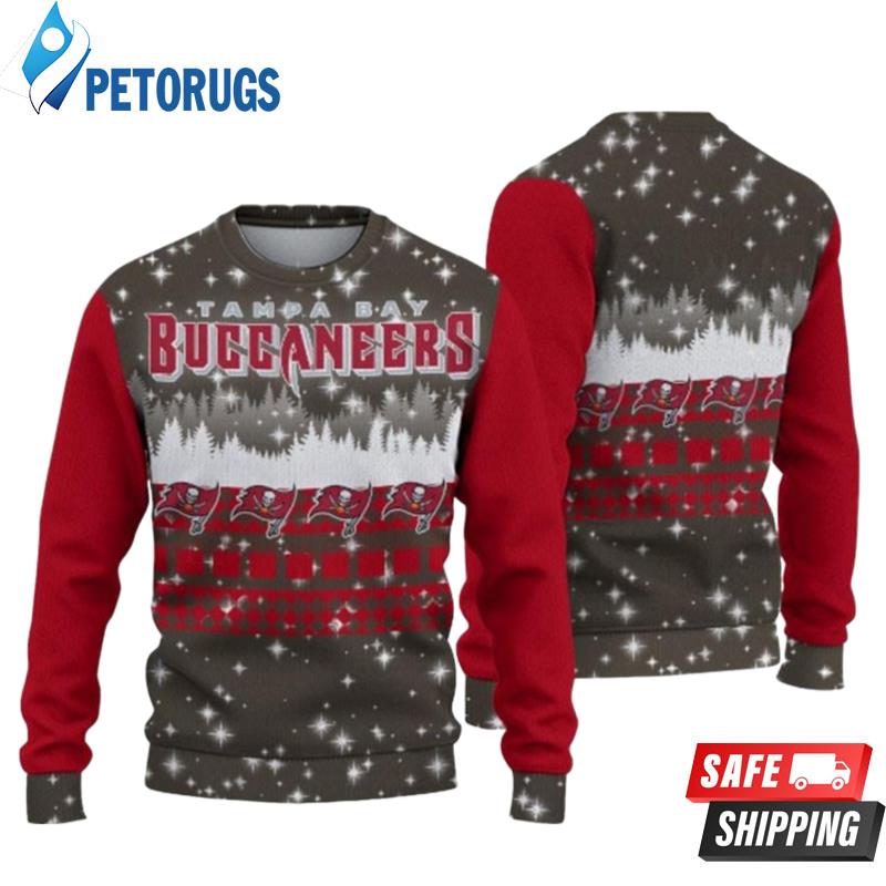 Tampa Bay Buccaneers Christmas Forrest Pattern Ugly Christmas Sweaters