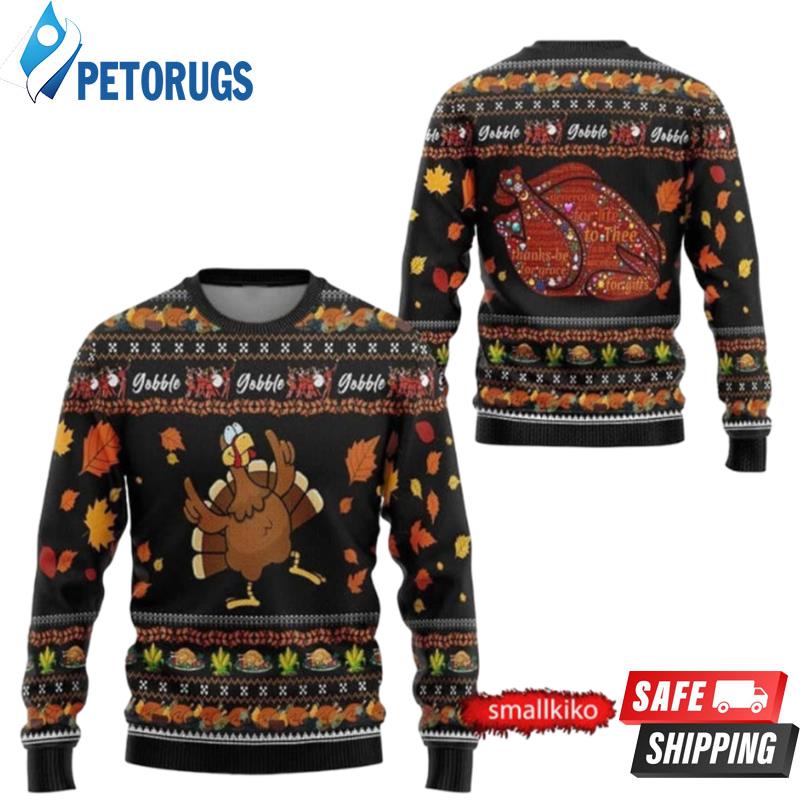 Thanksgiving Turkey Funny Ugly Christmas Sweaters