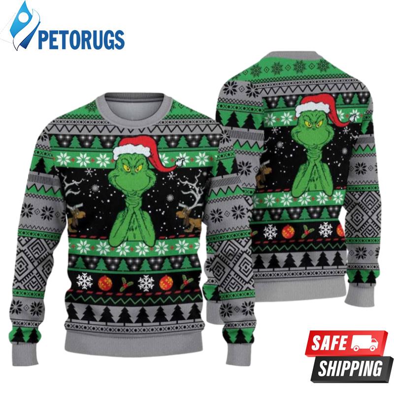 The Grinch Black Ugly Christmas Sweaters