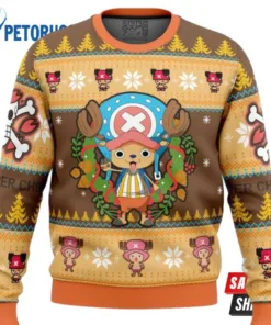 Tony Chopper Anime One Piece Christmas Ugly Christmas Sweaters