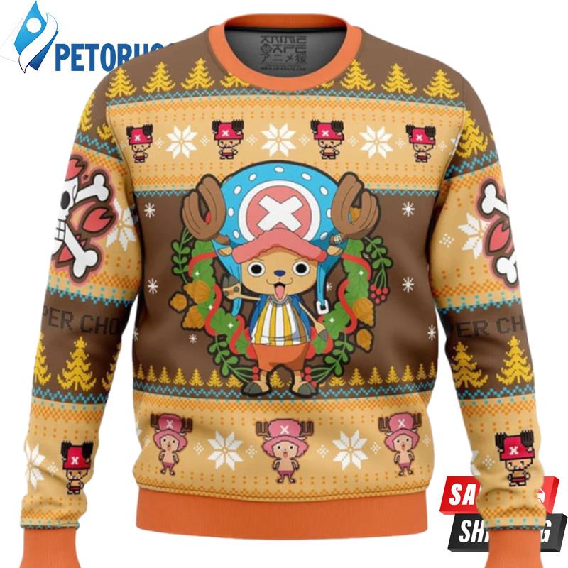 Tony Chopper Anime One Piece Christmas Ugly Christmas Sweaters