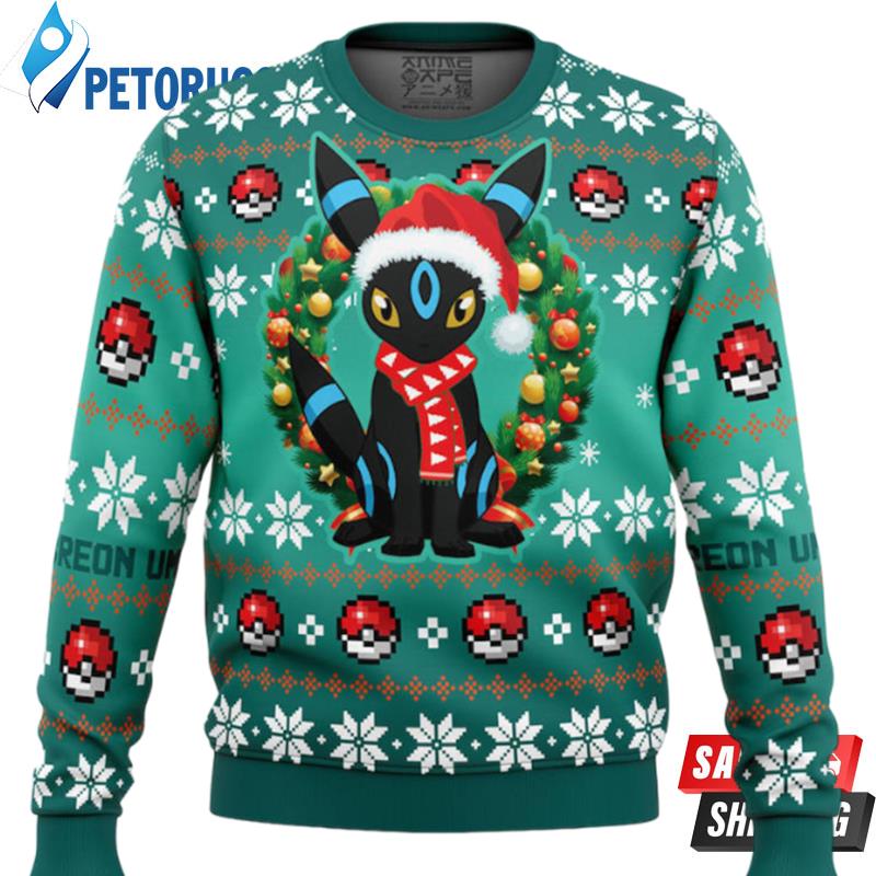 Umbreon And Pocket Pokemon Christmas Ugly Christmas Sweaters