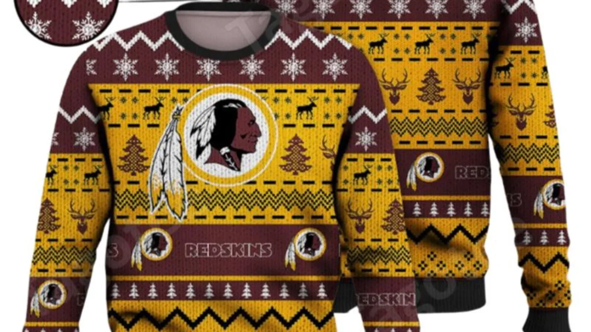 Washington redskins clearance christmas sweater