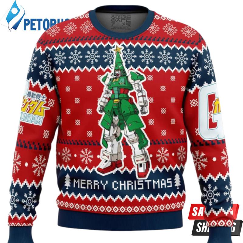 Xmas Tree Gundam Ugly Christmas Sweaters