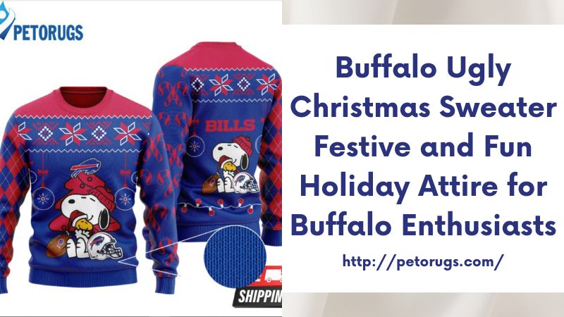 Buffalo Ugly Christmas Sweater Festive and Fun Holiday Attire for Buffalo Enthusiasts