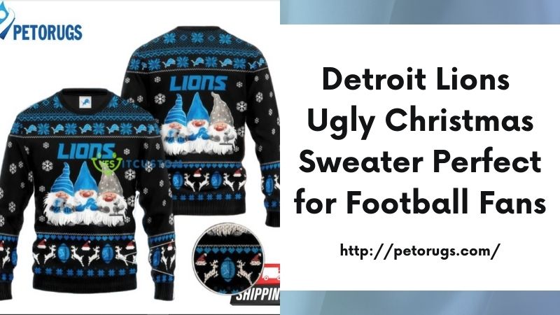 Detroit Lions Ugly Christmas Sweater Perfect for Football Fans