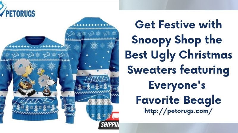 Get Festive with Snoopy Shop the Best Ugly Christmas Sweaters featuring Everyone's Favorite Beagle