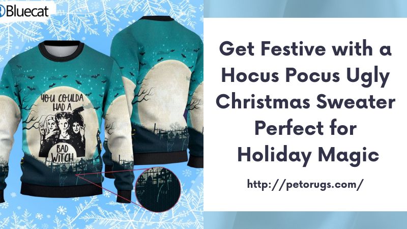 Get Festive with a Hocus Pocus Ugly Christmas Sweater Perfect for Holiday Magic