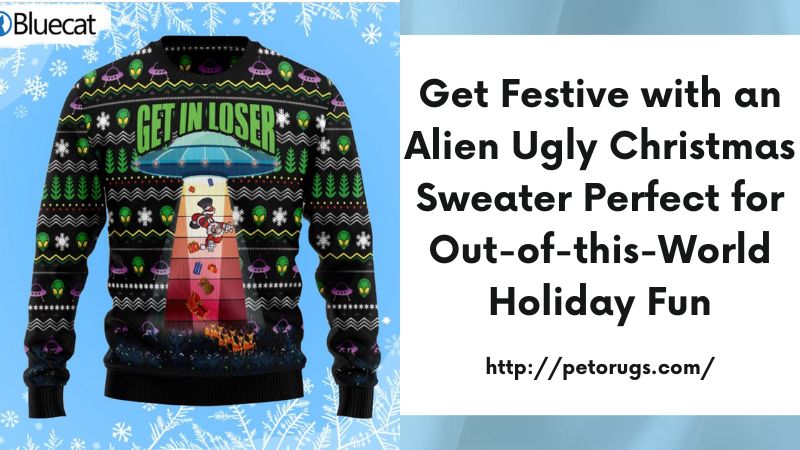 Get Festive with an Alien Ugly Christmas Sweater Perfect for Out-of-this-World Holiday Fun