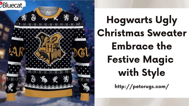 Hogwarts Ugly Christmas Sweater Embrace the Festive Magic with Style