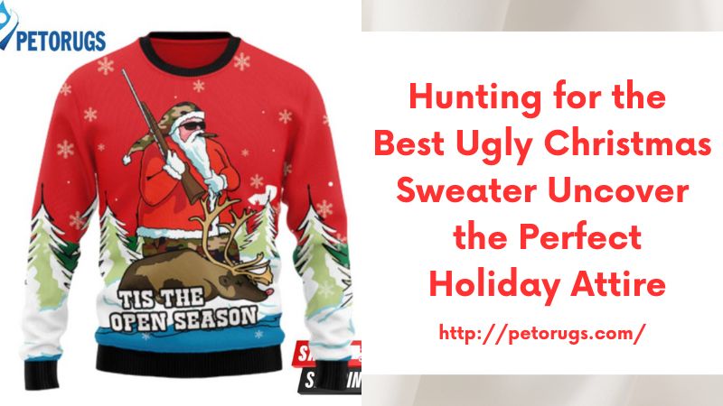 Hunting ugly christmas on sale sweater