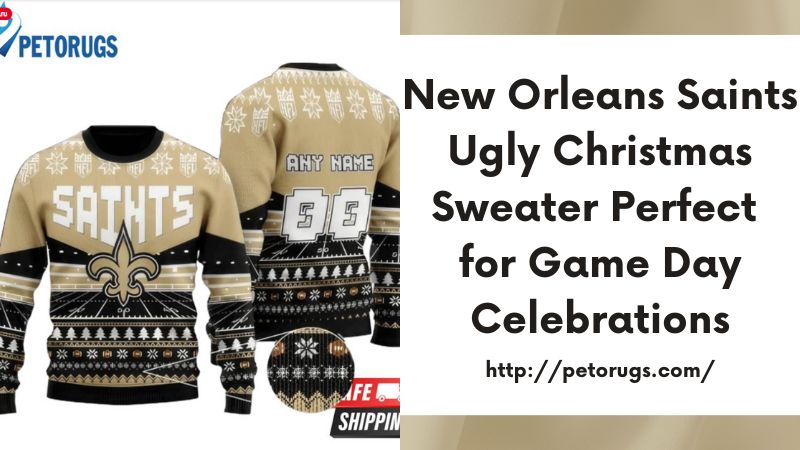 New Orleans Saints Ugly Christmas Sweater Perfect for Game Day Celebrations