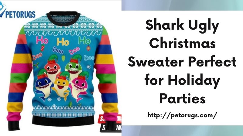 Shark Ugly Christmas Sweater Perfect for Holiday Parties