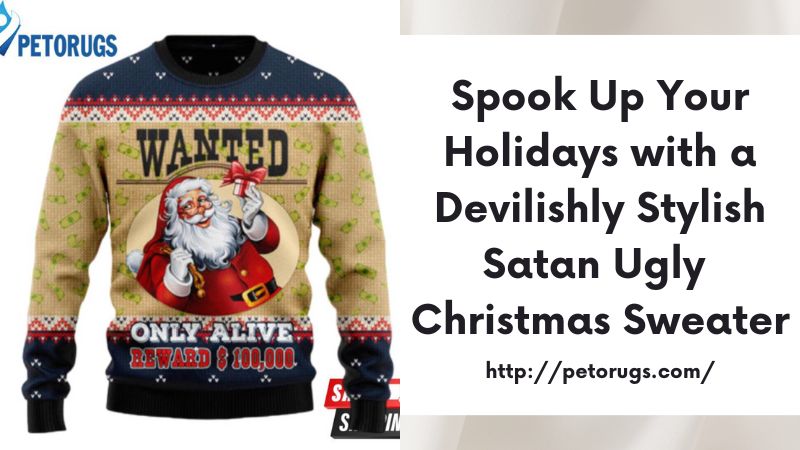 Spook Up Your Holidays with a Devilishly Stylish Satan Ugly Christmas Sweater