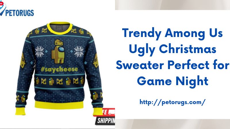 Trendy Among Us Ugly Christmas Sweater Perfect for Game Night