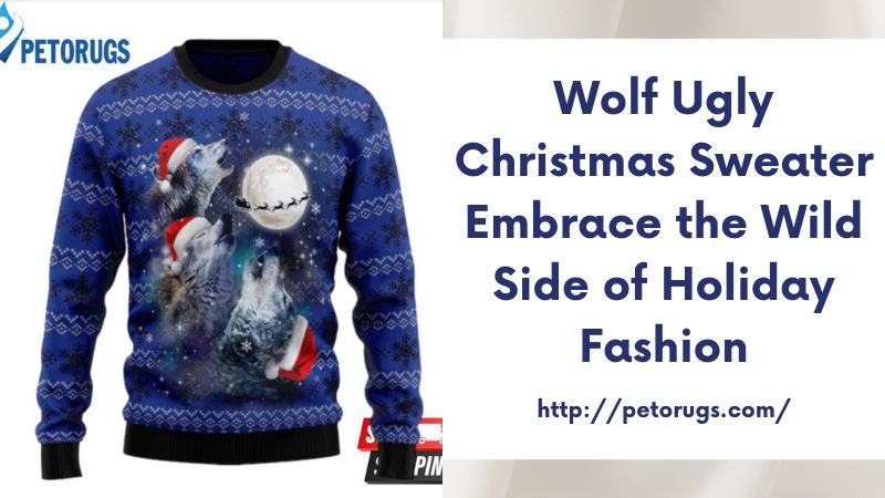 Wolf Ugly Christmas Sweater Embrace the Wild Side of Holiday Fashion