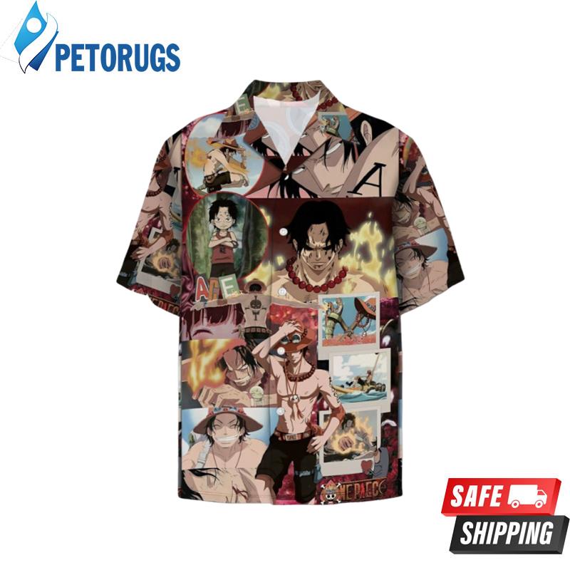 ACE One Piece Dark Color Hawaiian Shirt