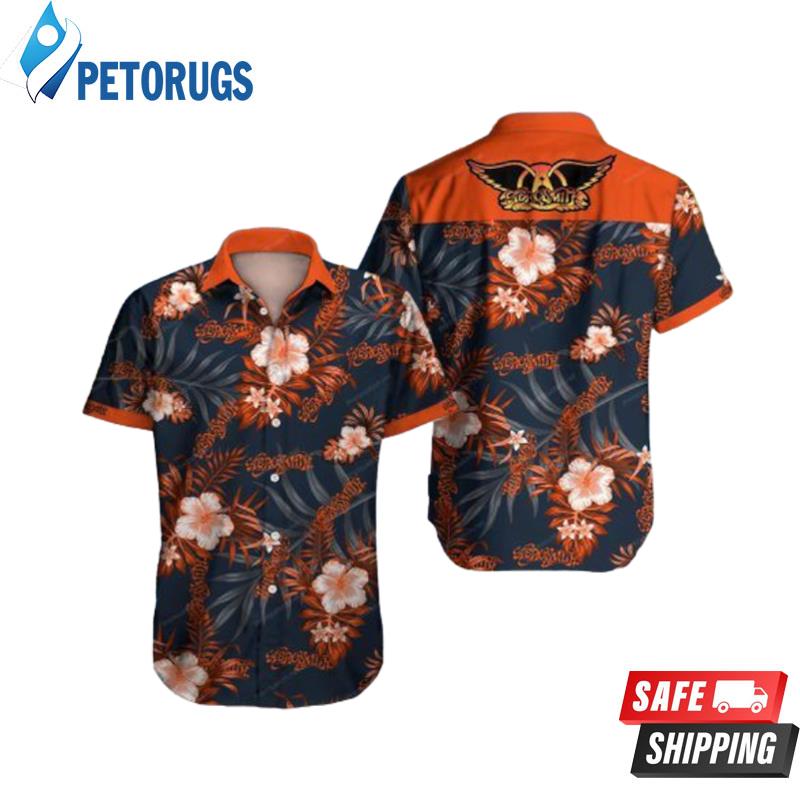 Aerosmith Rock And Roll Summer Short Sleeve Hawaiian Shirt