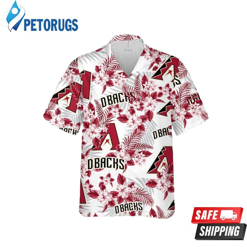 Arizona Diamondbacks Flowers Pattern 3D All Over Print Hawaiian Shirt