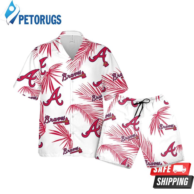 Atlanta Braves Palm Leaves Pattern Tropical Hawaiian Shirt