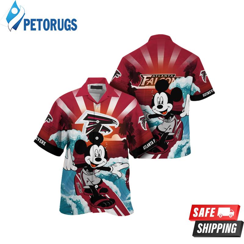 Atlanta Falcons NFL And Mickey Mouse Custom Name Hawaiian Shirt