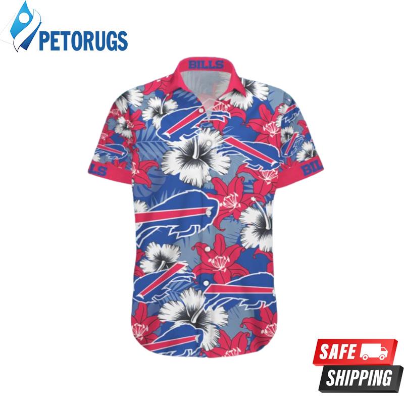 BFBI Blue Red Hawaiian Shirt