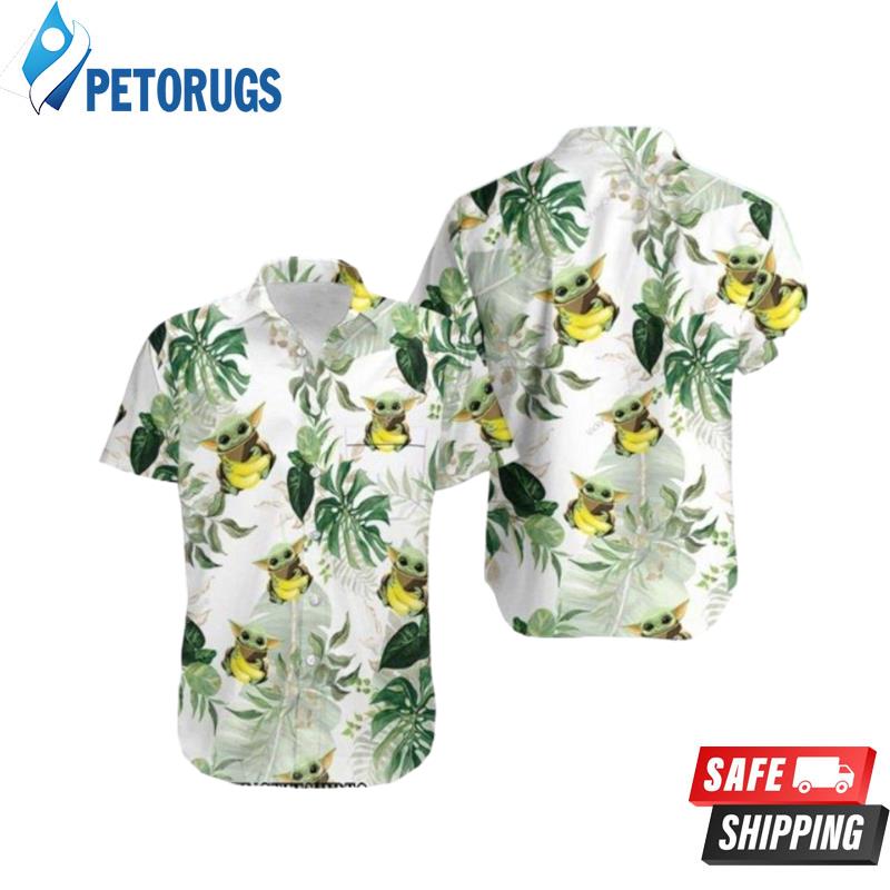 Baby Yoda And Banana Aloha Hawaiian Shirt