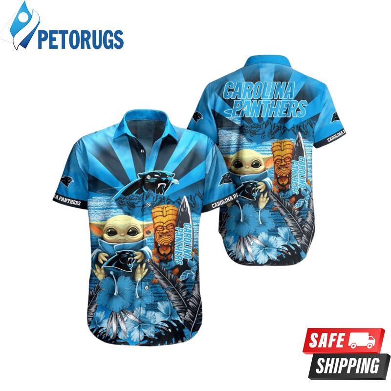 Baby Yoda Carolina Panthers Nfl Hawaiian Shirt