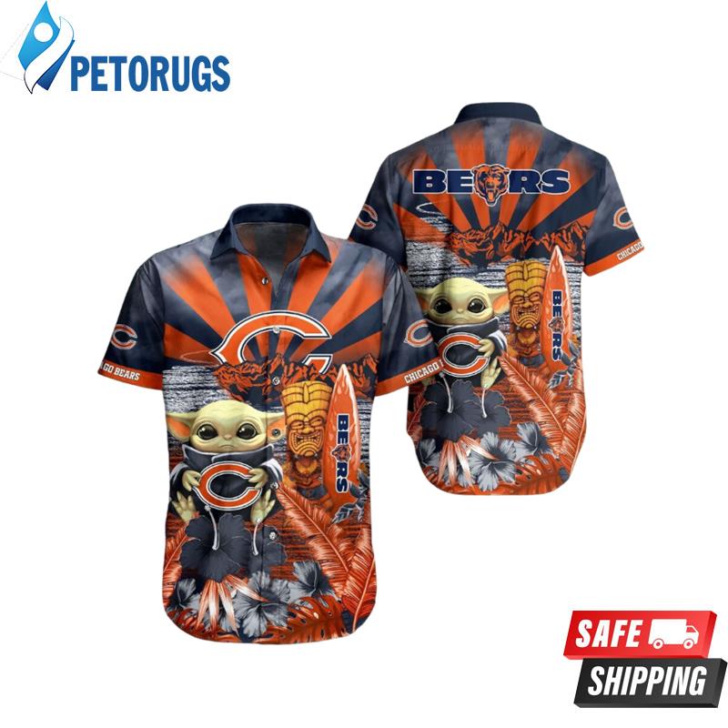 Baby Yoda Chicago Bears Nfl Hawaiian Shirt