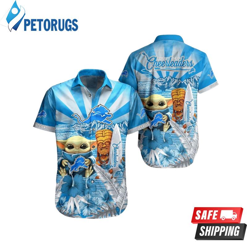 Baby Yoda Detroit Lions Nfl Hawaiian Shirt