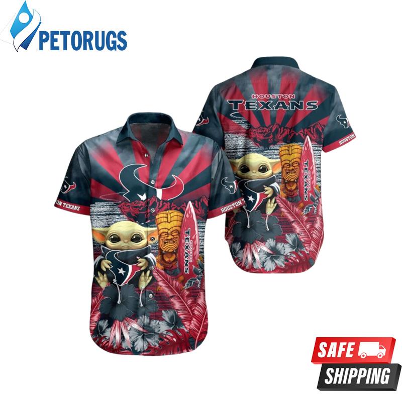 Baby Yoda Houston Texans NFL Hawaiian Shirt