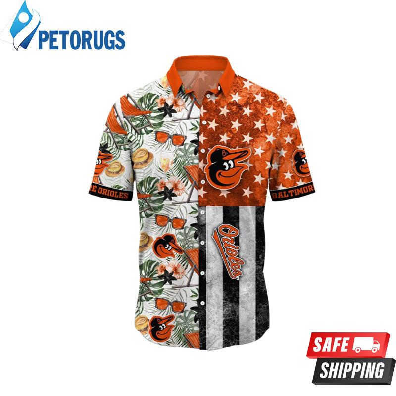 Baltimore Orioles MLB Flower Funny Summer Beach Pattern Aloha Hawaiian Shirt