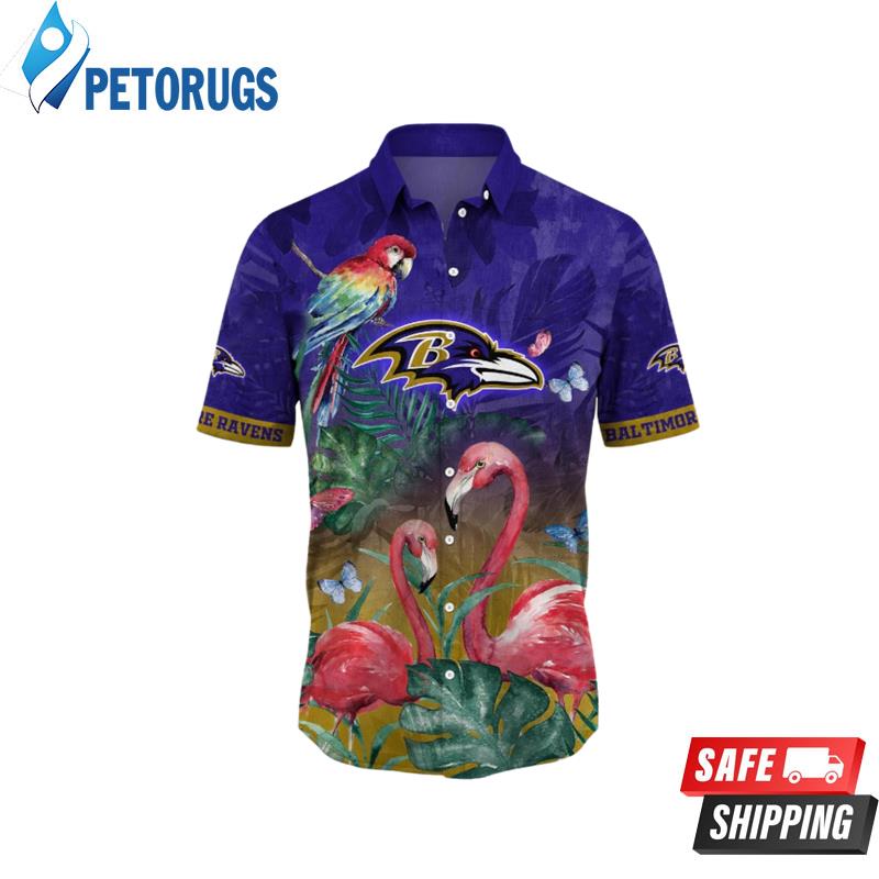 Baltimore Ravens NFL Flamingo Hawaiian Shirt