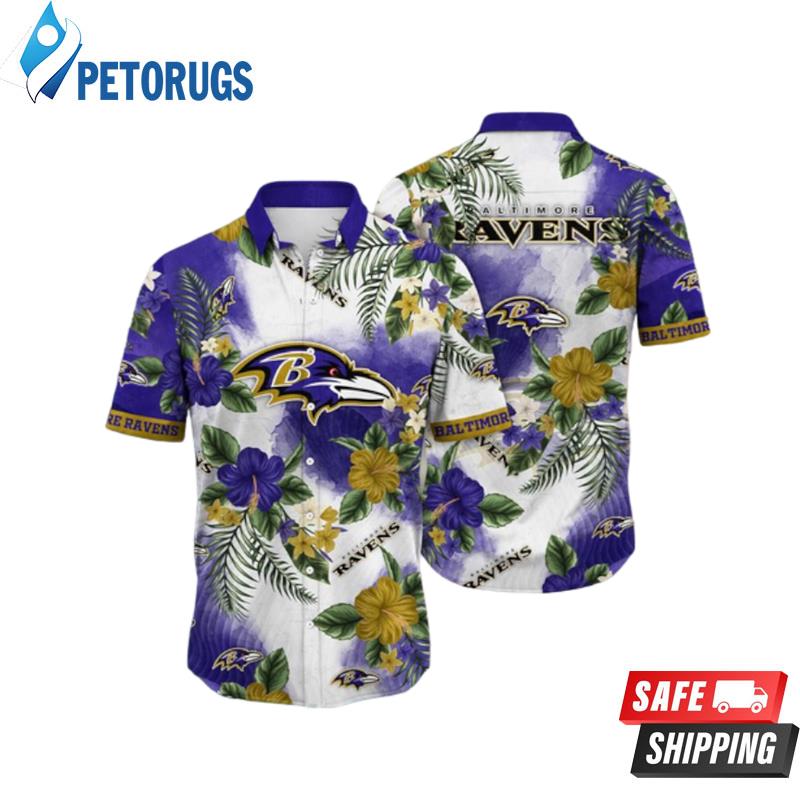 Baltimore Ravens NFL Flower Hawaiian Shirt