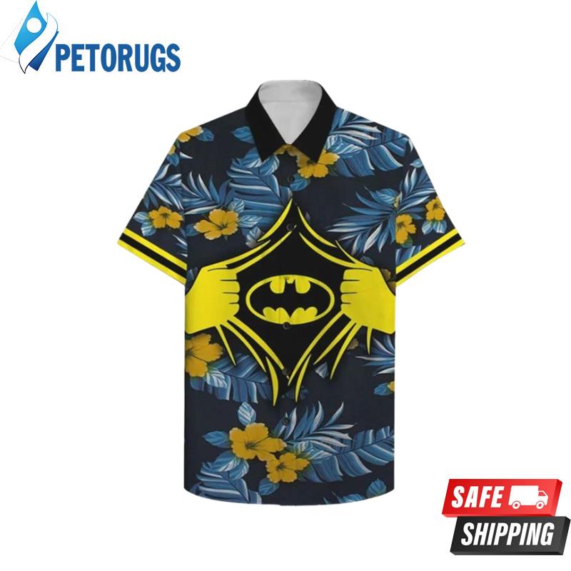 Batman Power Inside Us Floral Hawaiian Shirt