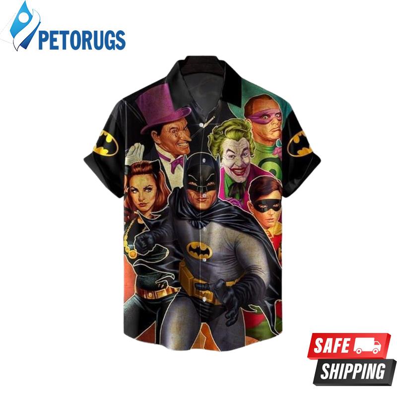 Batman Print Hawaiian Shirt