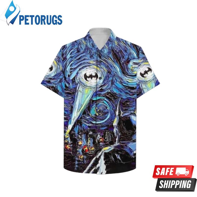 Batman Starry Night Theme Hawaiian Shirt