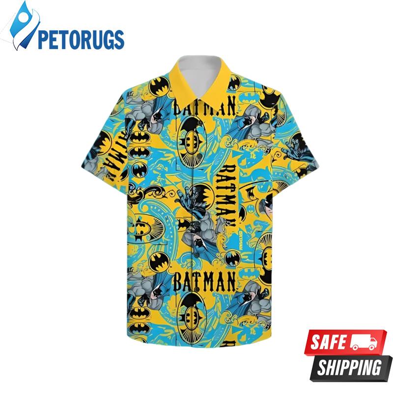 Batman Yellow Color Hawaiian Shirt