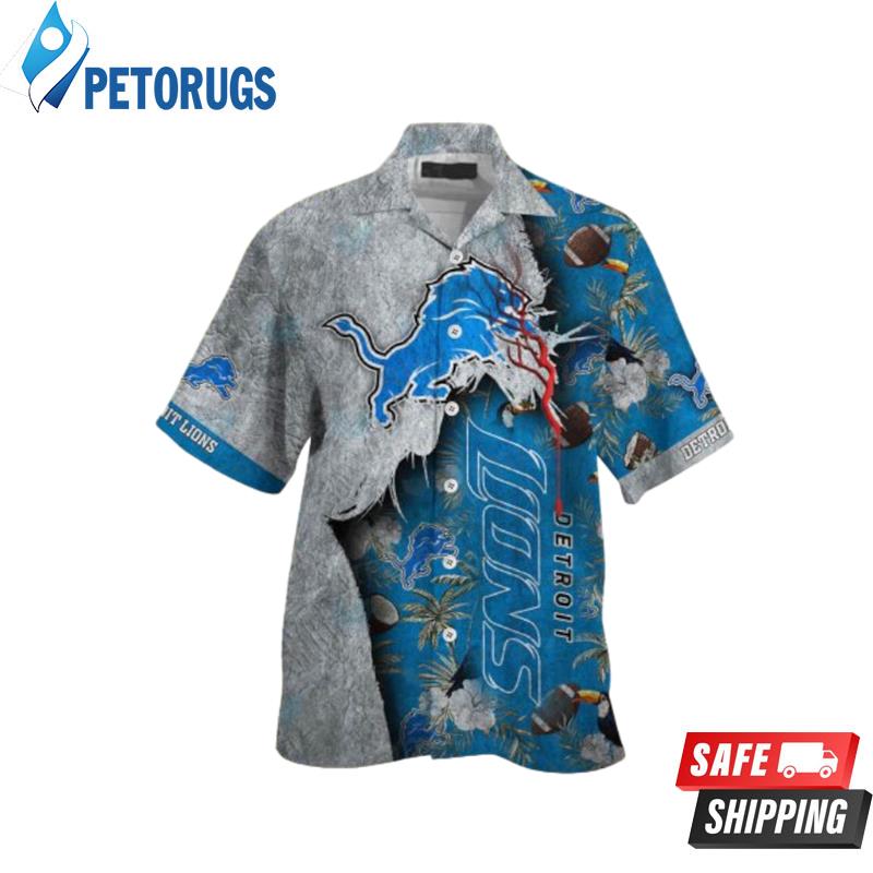 Bold Team Pride Detroit Lions Hawaiian Shirt