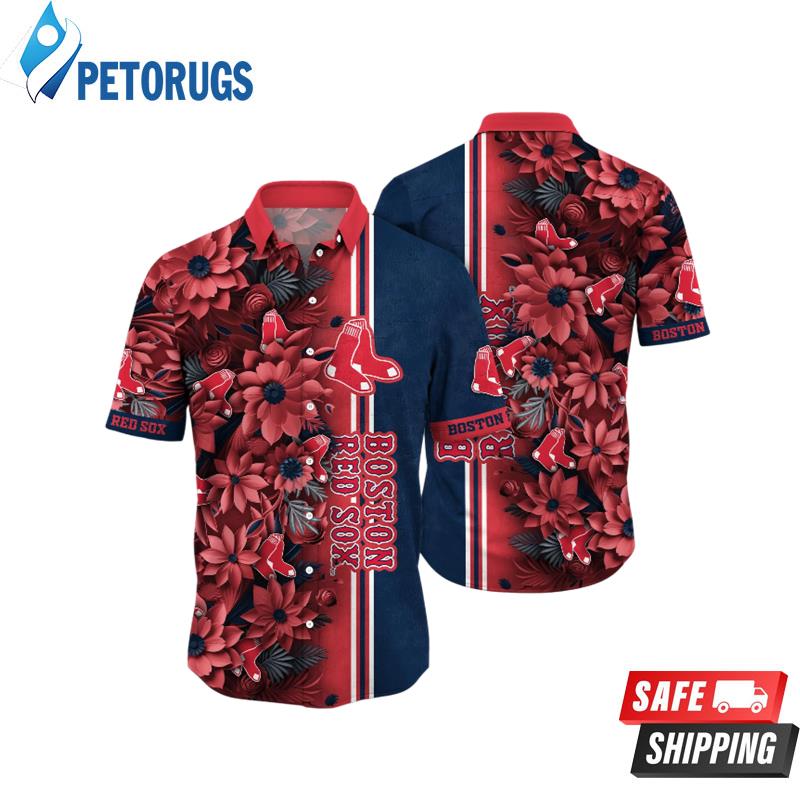 Boston Red Sox MLB Custom Sunscreen Aloha Hawaiian Shirt