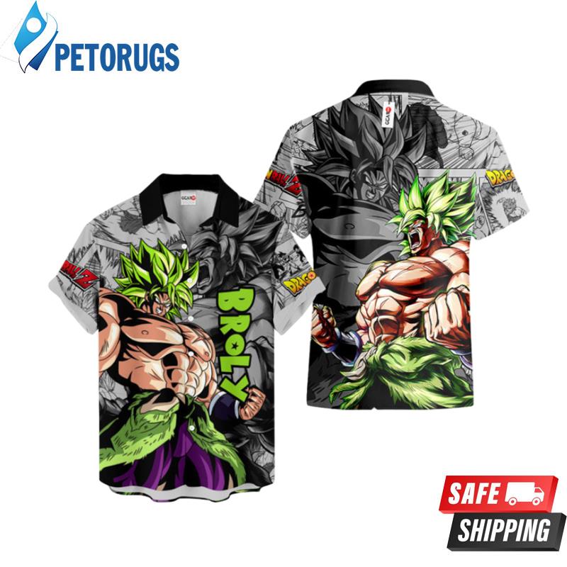 Broly Custom Manga Hawaiian Shirt